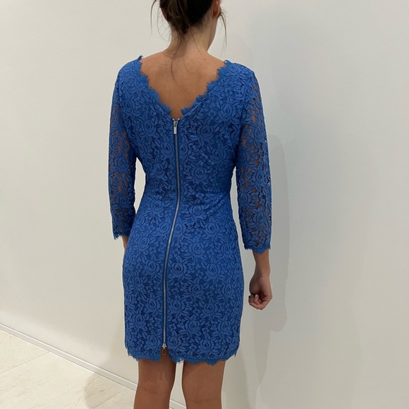 Diane Von Furstenberg | Dresses | Dvf Blue Dress | Poshmark